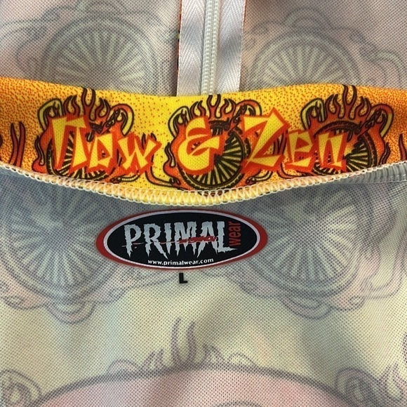 Primal Wear Cycling Jersey Now Zen Wheels Fire Size Large - Picture 7 of 8